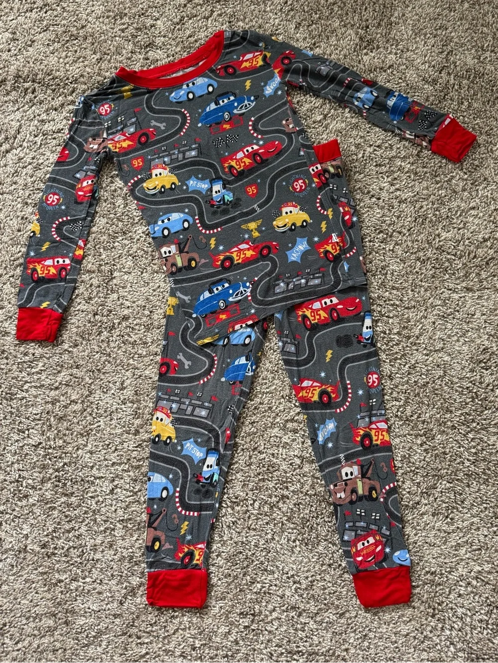 Little Sleepies Piston Cup two-piece pajama set, 4T